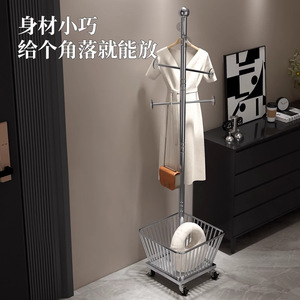 Portable Floor Standing Metal Coat Rack Iron Rectangular Bedroom Clothing Organizer Storage <b>Stand</b> - Product Image 2