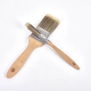 Painting Tools Wooden Handle Color Filament Paint Brush With Different Size
