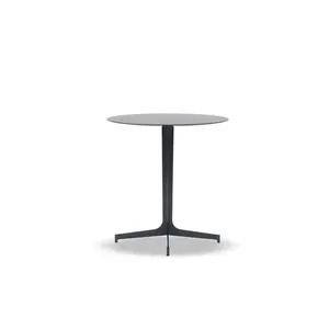 Table basse en verre trempé, meuble de salon moderne, Table de thé, pieds en bois MDF, noir, 1 pièce
