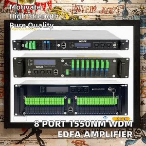 Amplificador de Fibra Óptica EDFA de Alta Potencia, 4/8 Puertos, WDM 1550nm, 19/20/21/22/23dBm, Conector SC para Telecomunicaciones - Product Image 2
