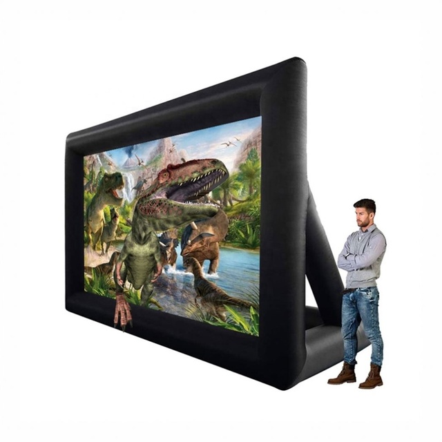 20 Feet Inflatable Outdoor Theater Projector Screen Inflatable Advertising Movie Screen Event Inflatable Screen for Sale