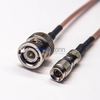 Connecteur mâle DIN 1.0-2.3 vers prise BNC avec câble coaxial RF RG316 pour système de communication Antenne TV