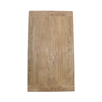 Table à manger en bois d'orme massif récupéré, style rustique vintage, best-seller en gros
