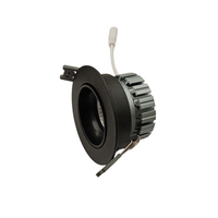 Plafond extérieur noir blanc led aluminium ip65 6w 15W dimmable LED downlights home lights spot avec pilote