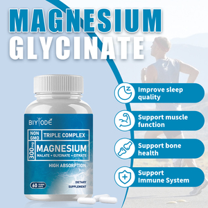 Cápsulas de glicinato de magnesio, suplementos sanitarios de fábrica Jiabeikang, duermen mejor y productos para la salud muscular - Product Image 2