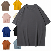 T-shirts pour hommes en coton 100% de haute qualité, coupe ample, personnalisables, 230g, logo 3D personnalisé, décontractés, manches courtes