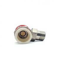 Vanne thermostatique de radiateur en laiton forgé XingFu 3/4 po, type angle, manuelle, contrôle de l'eau haute température 200 psi, énergie OEM