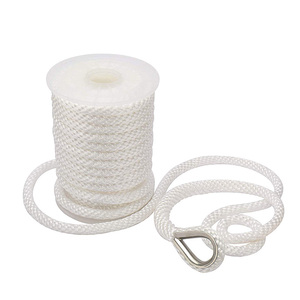 Cuerda multifilamento PP de polipropileno trenzado sólido suave Rope12 hebras línea de anclaje de utilidad cuerda de muelle con gancho - Product Image 4