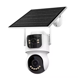 <span class=keywords><strong>Red</strong></span> DE <span class=keywords><strong>SEGURIDAD</strong></span> Cctv de baja potencia Wifi inalámbrico/tarjeta Sim 4G al aire libre impermeable Wifi lente Dual Icsee Aov energía Solar Ptz Cámara - Product Image 1