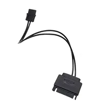 Cable de Alimentación SATA de 15 Pines Macho a Adaptador Convertidor de 6 Pines para Disco Duro Serial ATA y Unidad de DVD/CD para Dell HP Lenovo