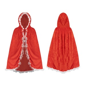 Nouvelle cape de Cendrillon, cape à capuche avec bordure en dentelle pour <span class=keywords><strong>spectacle</strong></span> de Noël et cosplay - Product Image 3