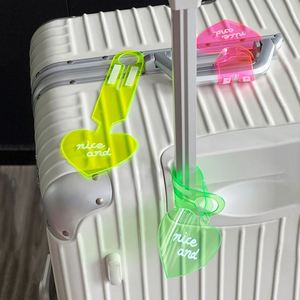 <b>Cheap</b> Transparent Heart-Shaped Travel <b>Suitcase</b> Name Tag Daily Small <b>Suitcase</b> Tag PVC Luggage Tag - Product Image 4