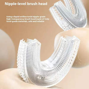 Cepillo de Dientes Eléctrico Sónico en Forma de U, Diseño de Dibujos Animados, para Adultos, Recargable, Impermeable IPX7, con Cerdas Suaves, Venta al Por Mayor - Product Image 2