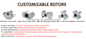 स्वचालित 3आरपी छोटा मिनी रोटरी लोब पंप रोटरी सेनेटरी ल्यूब रोटर रोटरी पंप 5m3/h 3.kw dn32 200 l/h - Product Image 2