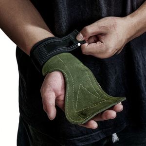 Correas de Muñeca para Levantamiento de Pesas, Protección para las Palmas de las Manos, Ajustables, Transpirables, Antideslizantes, de Cuero Vacuno, en Varios Colores - Product Image 3