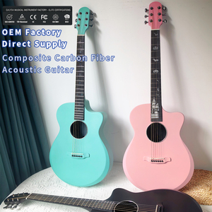 40 Inch Composite Carbon Fiber Cutaway Acoustic Guitar Factory Direct Supply Travel Folk Guitar For Beginners - Product Image 2