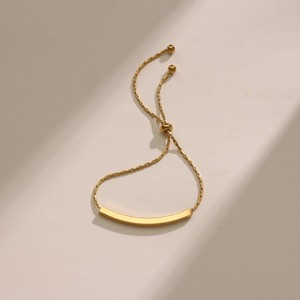 Pulsera de Acero Inoxidable Chapada en Oro de 18K, Diseño Geométrico, Cadena de Eslabones con Circonita, Regalo para Fiestas o Budismo, Unisex y Moderno - Product Image 6