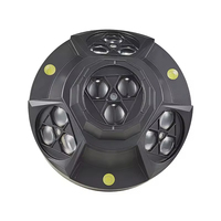 Model Terbaru IP20 ABS Merah+2xHijau+Biru Strobo DJ Lampu Strobo Natal Efek Panggung Berputar Lampu Laser DJ