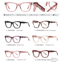 MS 18114 2026 Nouvelles lunettes œil-de-chat en acétate pour femme, surface finement polie, branches élégantes et minimalistes, monture polyvalente ODM/OEM