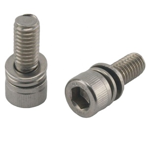 M6 din912 thép không gỉ Hex ổ cắm đầu cap lắp ráp với Captive máy giặt hệ thống Metric sem vít - Product Image 1