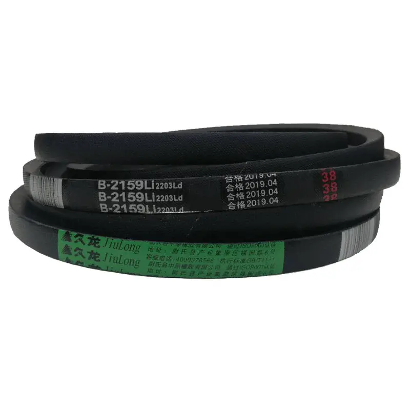 V-Belt B Type Black Rubber Drive V Belt B46 B48 B49 B52 B53 B55 B56 B57 B58 B60 Inner Girth for Machine Transmission