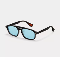 Nouvelles lunettes de soleil de mode unisexes rétro carrées à double pont modèle TFB Ba0097, protection UV400, monture intégrale pour usage extérieur