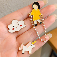 Broches et épingles de créateur de mode élégantes pour femmes, motif éléphant blanc, de luxe