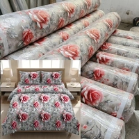 Tissu d'impression numérique 5D 100 % polyester 90 g/m² au design frais pour la literie domestique – Vente en gros à prix abordable