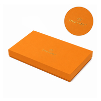 Boîte cadeau de chocolat de luxe personnalisée, boîte de chocolat en papier bleu spécial, couvercle et base, boîte cadeau de chocolat de Noël