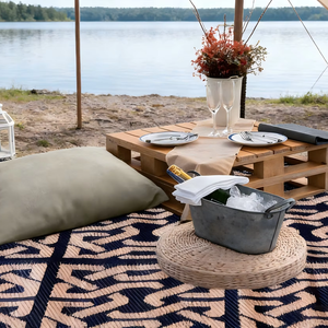 Tapis de plage anti-corrosion écologique, portable, imperméable, durable, élégant, type camping - Product Image 1