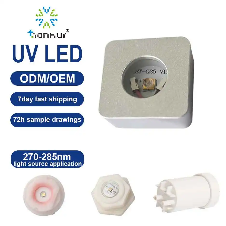 Tianhui 270nm 280nm 285nm Sterilisation modul zur Beseitigung von Gerüchen und Luf tschad stoffen UVC LED