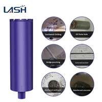Broca de Diamante LANSHENG de Alta Calidad y Durabilidad, Alta Eficiencia, Longitud de 370/450 mm para Paredes de Ladrillo y Hormigón Armado