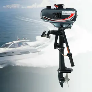 Hangkai Super Powerful 3.5 HP Outboard Motor Boat Engine For Fishing Boat with Heavy Duty Clutch Control