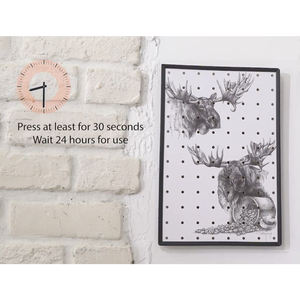 Wooden MDF Pegboard Wall <b>Mounted</b> Storage Organizer Kit with Adhesive Display Rack - Product Image 6