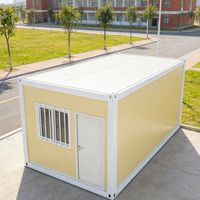 Maison conteneur préfabriquée en acier pliable de type Z, assemblage rapide, maison modulaire compacte avec chambre, cuisine et salle de bain pour hôtel