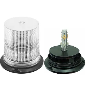 Luz estroboscópica de advertencia para vehículos de servicio pesado, lámpara giratoria para minería, baliza de señal de emergencia 5050 LED/xenón con Base de aluminio WL27