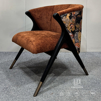 Chaise de salle à manger de luxe en bois doré, style chinois antique et moderne du milieu du siècle, pour hôtels et restaurants haut de gamme