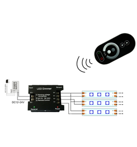 Controller <span class=keywords><strong>Dimmer</strong></span> <span class=keywords><strong>LED</strong></span> Monocolore Touch RF Wireless 18A 216W DC 12V 24V <span class=keywords><strong>Telecomando</strong></span> <span class=keywords><strong>Dimmer</strong></span> per Strisce <span class=keywords><strong>LED</strong></span> - Product Image 5