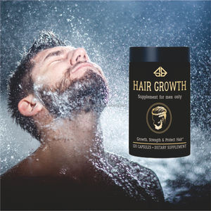 Suplemento Dietético OEM para el Crecimiento del Cabello en Hombres, con Extractos Herbales de Ashwagandha y Curcumina, 120 Cápsulas - Product Image 3