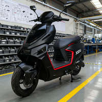 Moto électrique Emoto en gros avec moteur 2000W pour les trajets quotidiens des adultes, trottinette urbaine avec démarrage NFC