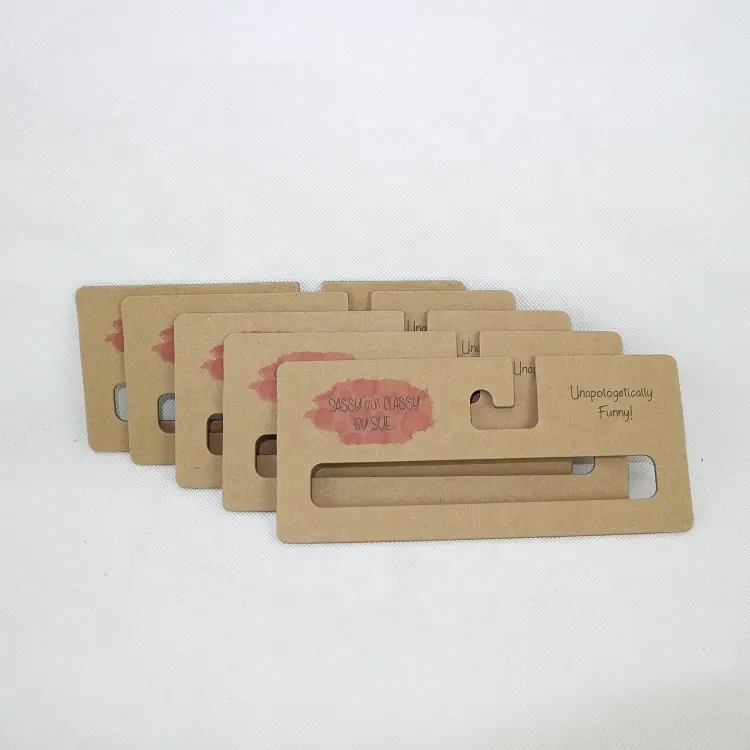 recycle Paper cardboard Hangers For Scarves,customize kraft paper hanger