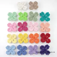 1 Set Kit Makrame Terlaris 4-Leaf Clover DIY Poliester Buket Bunga 3D Dekorasi Rumah Hadiah untuk Pemula