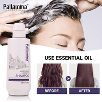 Sampo Herbal Pallamina Private Label Perawatan Ketombe Rambut Organik Minyak Argan Perbaikan Rambut Sampo Penumbuh Rambut