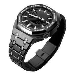 Haute qualité diamant acier inoxydable montres étuis et bracelet <span class=keywords><strong>G</strong></span> <span class=keywords><strong>shock</strong></span> <span class=keywords><strong>Ga</strong></span> <span class=keywords><strong>2100</strong></span> montre Mod Kit pour <span class=keywords><strong>G</strong></span> <span class=keywords><strong>Shock</strong></span> Ga2100 - Product Image 1