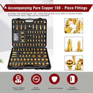 Schucars S-102 12V ô tô điều hòa không khí ống máy làm sạch, với 108 Adapter Tương thích với hầu hết các xe mô hình - Product Image 4