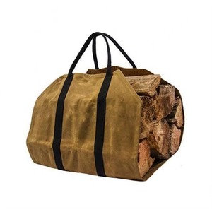 Muestra Gratuita: Porta Leños de Nailon Encerado con Asas para Transportar Leña en Casa - Product Image 1