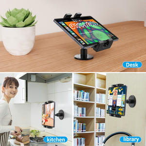 Support mural <span class=keywords><strong>pour</strong></span> tablette réglable à rotation à 360 degrés avec tête sphérique en alliage d'aluminium compatible <span class=keywords><strong>iPad</strong></span> <span class=keywords><strong>pour</strong></span> utilisation en salle de sport, extensible et mains libres - Product Image 3