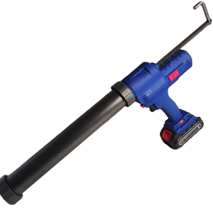Pistola de calafateo eléctrica de grado industrial con batería de 21V, 300ml/600ml, con 2 cartuchos de baterías de litio y sellador de salchichas para coches - Product Image 4