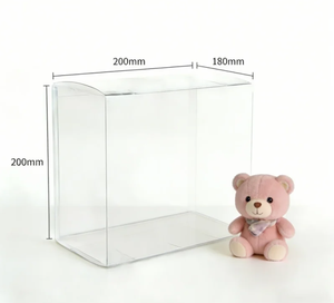 Boîte d'emballage en plastique PVC transparente rectangulaire pour cosmétiques et emballages cadeaux - Product Image 1