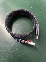 Câble de charge magnétique USB Type-C vers Type-C en nylon blanc/noir à faible MOQ (1M) avec synchronisation de données et charge rapide pour téléphones mobiles